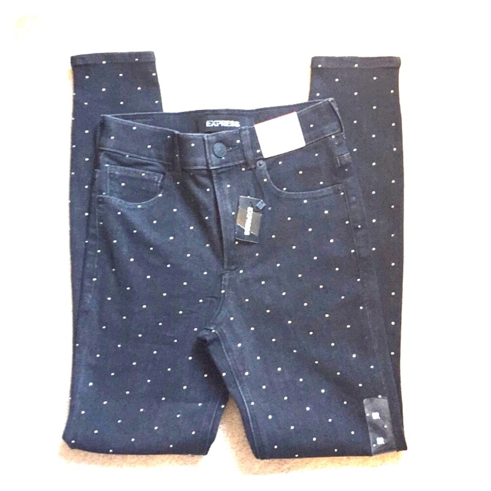 Express studded Ankle Leggings High Rise Jeans NWT